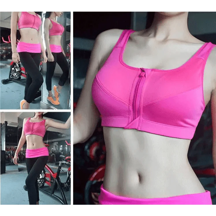 New Dazzling Sports Bra Crop Top Fitness Women Sportswear Feminine Workout Top Bras For Gym Female Underwear Running Push up Yoga Top Stevvex