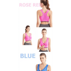 New Dazzling Sports Bra Crop Top Fitness Women Sportswear Feminine Workout Top Bras For Gym Female Underwear Running Push up Yoga Top Stevvex