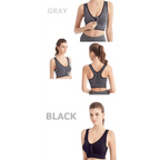 New Dazzling Sports Bra Crop Top Fitness Women Sportswear Feminine Workout Top Bras For Gym Female Underwear Running Push up Yoga Top Stevvex