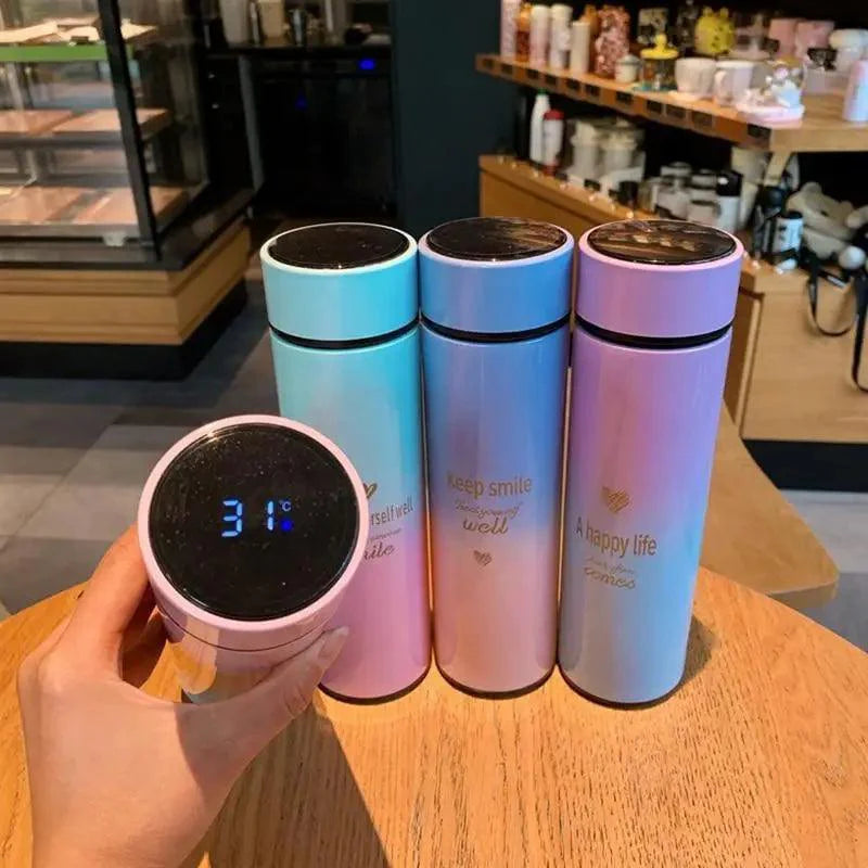 500ML Smart Thermos Water Bottle Led Digital Temperature Display Stainless Steel Coffee Thermal Mugs Intelligent Insulation Cups Stevvex