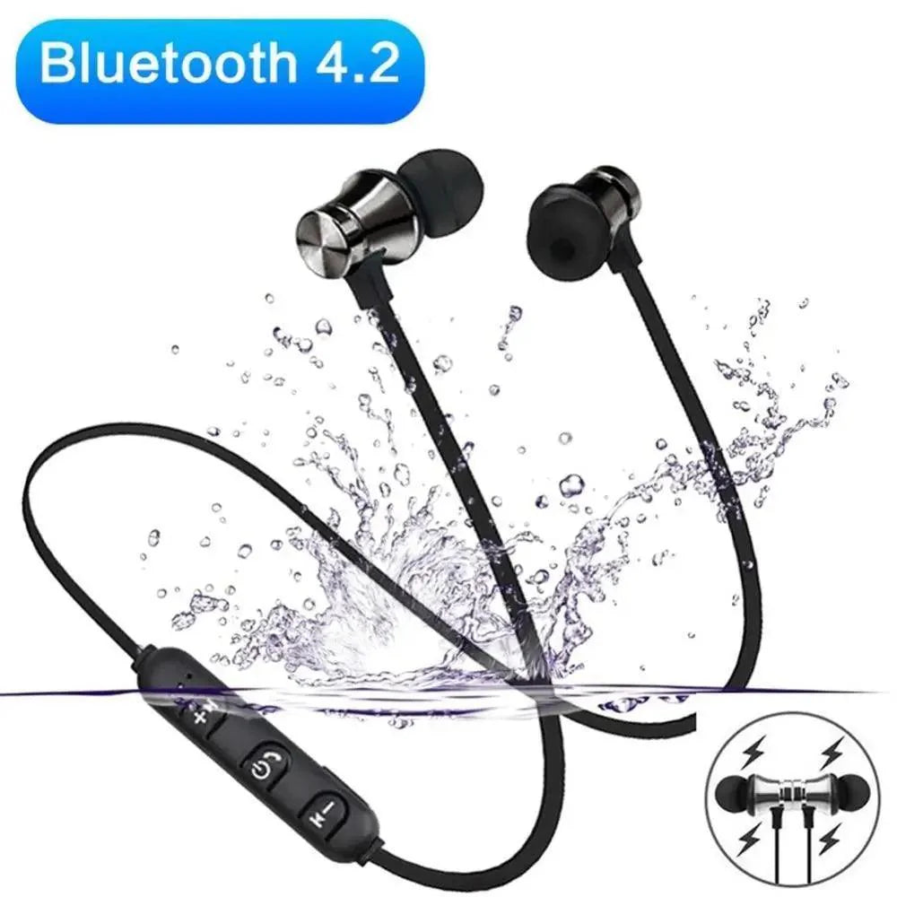 Magnetic Wireless Bluetooth Earphone Music Neckband Sports Earphones For Running & Workout Stevvex