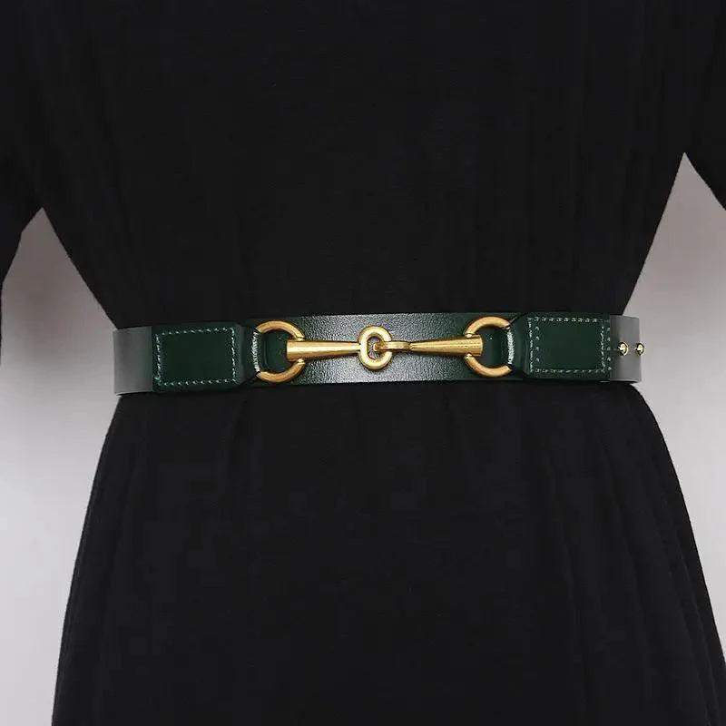 Simple Black Plain Leather Belt For Women Classic Thin Skinny Waistbands Casual Women Dress Belts Stevvex