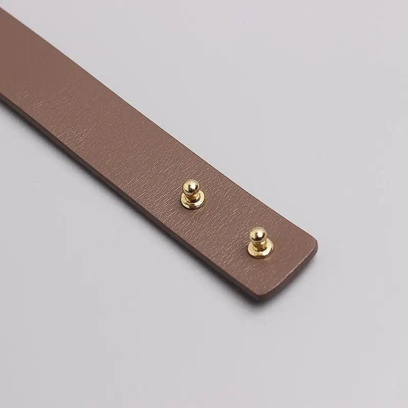 Simple Black Plain Leather Belt For Women Classic Thin Skinny Waistbands Casual Women Dress Belts Stevvex