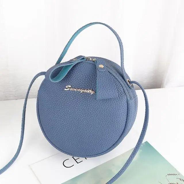 Small Circular Bag For Women And Girls Fashionable Single Shoulder Slung Mobile Phone Ladies Purse Women's Crossbody Messenger Gift Bags Stevvex