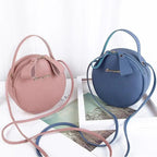 Small Circular Bag For Women And Girls Fashionable Single Shoulder Slung Mobile Phone Ladies Purse Women's Crossbody Messenger Gift Bags Stevvex