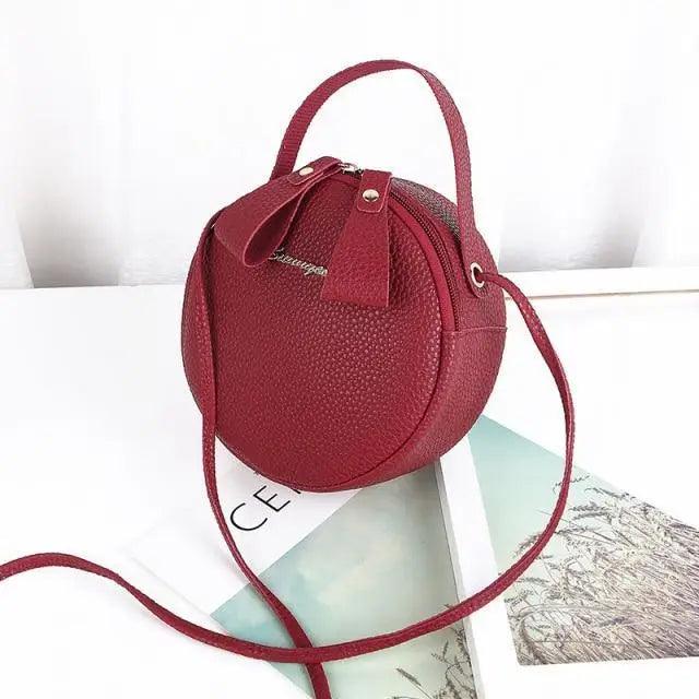 Small Circular Bag For Women And Girls Fashionable Single Shoulder Slung Mobile Phone Ladies Purse Women's Crossbody Messenger Gift Bags Stevvex