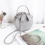 Small Circular Bag For Women And Girls Fashionable Single Shoulder Slung Mobile Phone Ladies Purse Women's Crossbody Messenger Gift Bags Stevvex