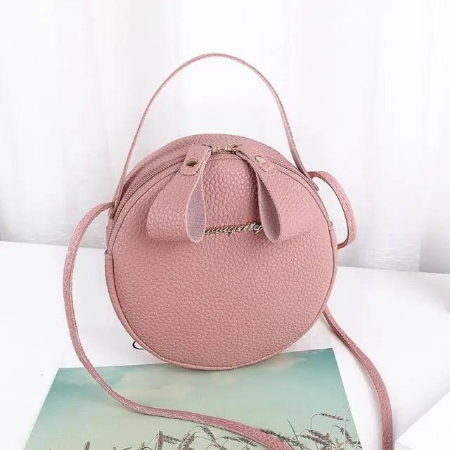 Small Circular Bag For Women And Girls Fashionable Single Shoulder Slung Mobile Phone Ladies Purse Women's Crossbody Messenger Gift Bags Stevvex