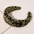 Sparkly Sequins Sponge Headbands Mermaid Knot Tie Head Bands for Women Daily Party Crown Turban Gorgeous Hair Accessories For Women Stevvex