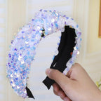 Sparkly Sequins Sponge Headbands Mermaid Knot Tie Head Bands for Women Daily Party Crown Turban Gorgeous Hair Accessories For Women Stevvex