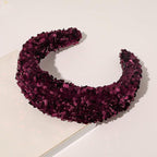 Sparkly Sequins Sponge Headbands Mermaid Knot Tie Head Bands for Women Daily Party Crown Turban Gorgeous Hair Accessories For Women Stevvex
