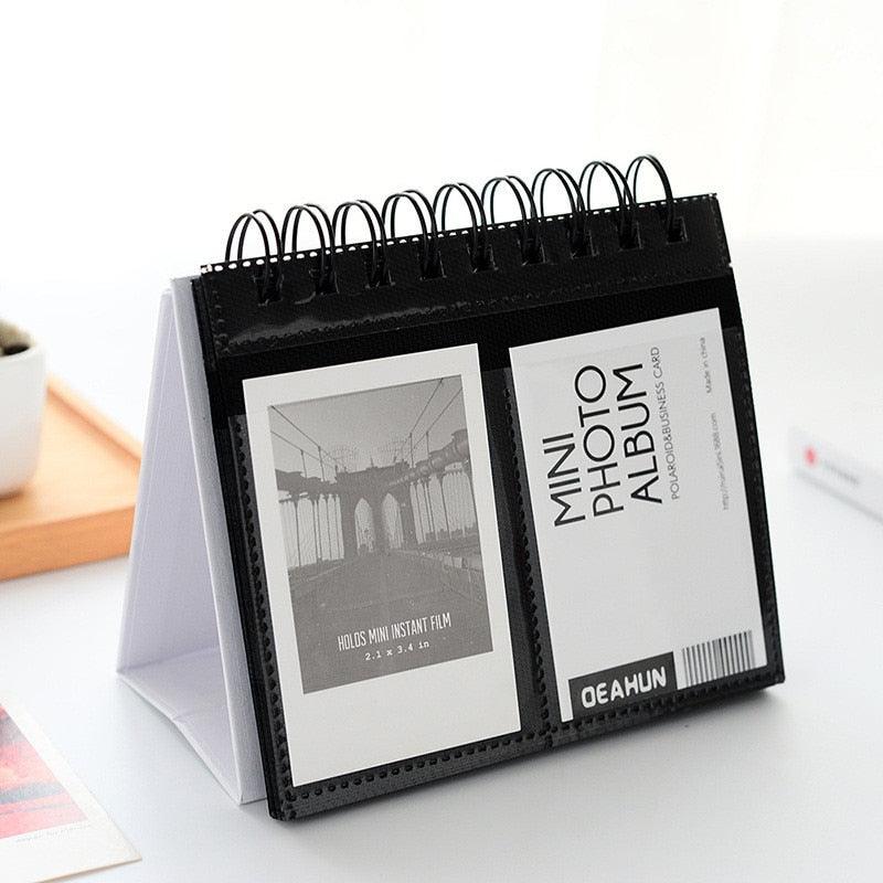 New Desktop Mini  Standing Polaroid Photo Album Scrapbooking Photocards album for cards stamps Photo Frame Instar Tabletop Flip Calendar Photo Album Gifts For Everyone Stevvex