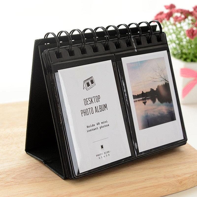 New Desktop Mini  Standing Polaroid Photo Album Scrapbooking Photocards album for cards stamps Photo Frame Instar Tabletop Flip Calendar Photo Album Gifts For Everyone Stevvex