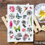 New Different Animals Waterproof Temporary Sticker Tattoo Cute Little Colorful Children Tattoos Stevvex
