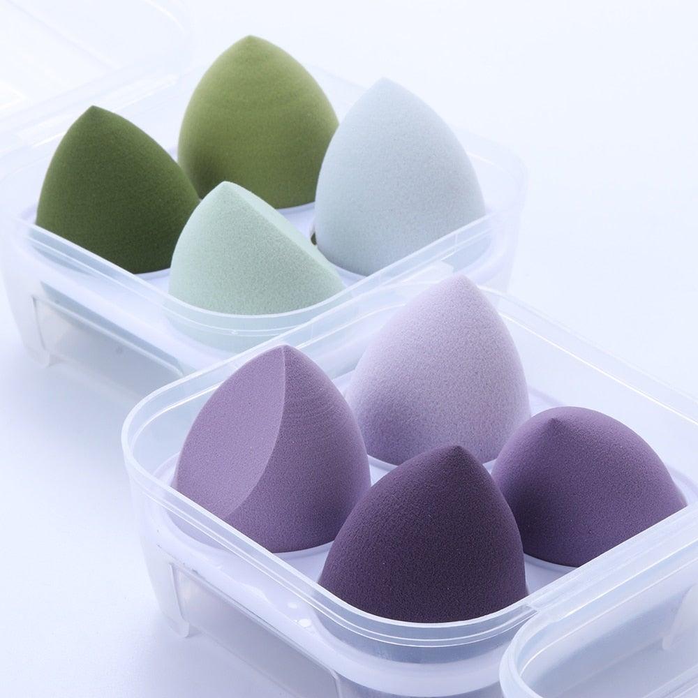 New Different Sizes Makeup Sponge Cosmetic Puff Sponge Powder Blush Beauty Tools With Storage Box Luxury Soft Design For Womens Stevvex