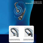New Digital Display Wireless Single Ear Headset Bluetooth-compatible Earphone 5.2 Long Standby Time LED Power Digital Display Earphone Elegant Design Improved Comfort Long Range Wireless Hands Free Earphone For Drivers Canceling Headphones For Business Stevvex