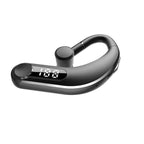New Digital Display Wireless Single Ear Headset Bluetooth-compatible Earphone 5.2 Long Standby Time LED Power Digital Display Earphone Elegant Design Improved Comfort Long Range Wireless Hands Free Earphone For Drivers Canceling Headphones For Business Stevvex
