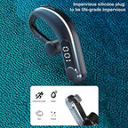 New Digital Display Wireless Single Ear Headset Bluetooth-compatible Earphone 5.2 Long Standby Time LED Power Digital Display Earphone Elegant Design Improved Comfort Long Range Wireless Hands Free Earphone For Drivers Canceling Headphones For Business Stevvex