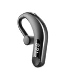 New Digital Display Wireless Single Ear Headset Bluetooth-compatible Earphone 5.2 Long Standby Time LED Power Digital Display Earphone Elegant Design Improved Comfort Long Range Wireless Hands Free Earphone For Drivers Canceling Headphones For Business Stevvex