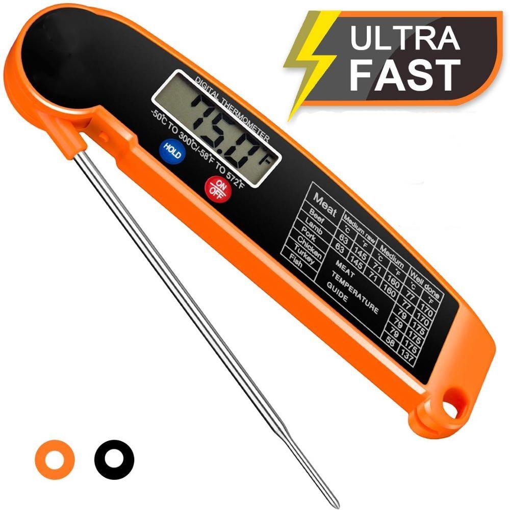 New Digital Kitchen Food Thermometer For Meat Water Milk Cooking Food Probe BBQ Electronic Oven Thermometer Food Thermometer Waterproof Probe With Backlit Sensing Kitchen Cooking Food Thermometer For Meat Water Milk Cooking Food BBQ  Kitchen Tools Stevvex