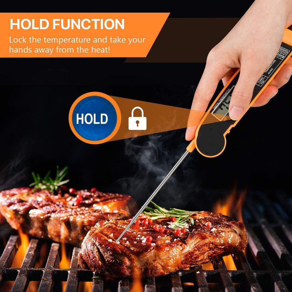 New Digital Kitchen Food Thermometer For Meat Water Milk Cooking Food Probe BBQ Electronic Oven Thermometer Food Thermometer Waterproof Probe With Backlit Sensing Kitchen Cooking Food Thermometer For Meat Water Milk Cooking Food BBQ  Kitchen Tools Stevvex