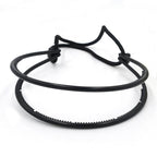 New Double Root Hair Hoop Head Band Adjustable Hair Clips Women Hoop Elastic Rubber Bands Ring Hair Styling Tools Hair Braider For Women Hair Styling Stevvex