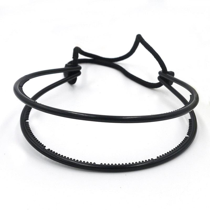 New Double Root Hair Hoop Head Band Adjustable Hair Clips Women Hoop Elastic Rubber Bands Ring Hair Styling Tools Hair Braider For Women Hair Styling Stevvex