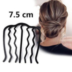 New Double Root Hair Hoop Head Band Adjustable Hair Clips Women Hoop Elastic Rubber Bands Ring Hair Styling Tools Hair Braider For Women Hair Styling Stevvex