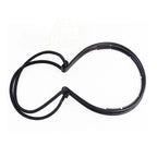 New Double Root Hair Hoop Head Band Adjustable Hair Clips Women Hoop Elastic Rubber Bands Ring Hair Styling Tools Hair Braider For Women Hair Styling Stevvex