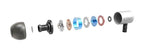 New Earbuds Wireless Soft in-Ear Sleep Earbuds KZ ED4 Metal Earphone Noise Isolating In-ear Music Earbuds with Microphone for Mobile Phone MP3 MP4 ,Wireless in-Ear Sleep Headsets for Snoring - Black Stevvex