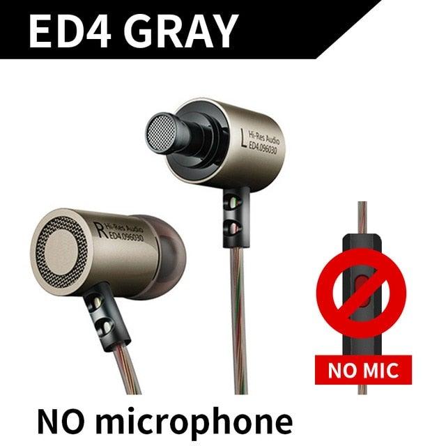 New Earbuds Wireless Soft in-Ear Sleep Earbuds KZ ED4 Metal Earphone Noise Isolating In-ear Music Earbuds with Microphone for Mobile Phone MP3 MP4 ,Wireless in-Ear Sleep Headsets for Snoring - Black Stevvex