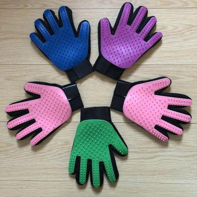 New Efficient Pet Grooming Cleaning Gentle Brush Gloves Pet Hair Remover Gloves Stevvex