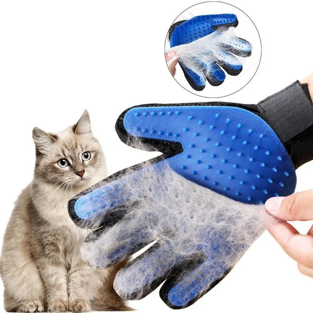 New Efficient Pet Grooming Cleaning Gentle Brush Gloves Pet Hair Remover Gloves Stevvex