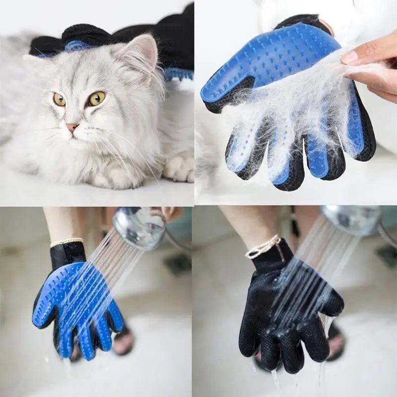 New Efficient Pet Grooming Cleaning Gentle Brush Gloves Pet Hair Remover Gloves Stevvex