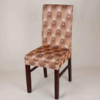 New Elastic Spandex Fibre  Chair Cover For Wedding Banquet Hotel Antifouling Fiber Standard Office European Stretch Spandex Removable Washable Dining Chair Protector Slipcovers for Hotel Dining Room Ceremony Banquet Wedding Party Stevvex