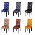 New Elastic Spandex Fibre  Chair Cover For Wedding Banquet Hotel Antifouling Fiber Standard Office European Stretch Spandex Removable Washable Dining Chair Protector Slipcovers for Hotel Dining Room Ceremony Banquet Wedding Party Stevvex