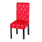 New Elastic Spandex Fibre  Chair Cover For Wedding Banquet Hotel Antifouling Fiber Standard Office European Stretch Spandex Removable Washable Dining Chair Protector Slipcovers for Hotel Dining Room Ceremony Banquet Wedding Party Stevvex