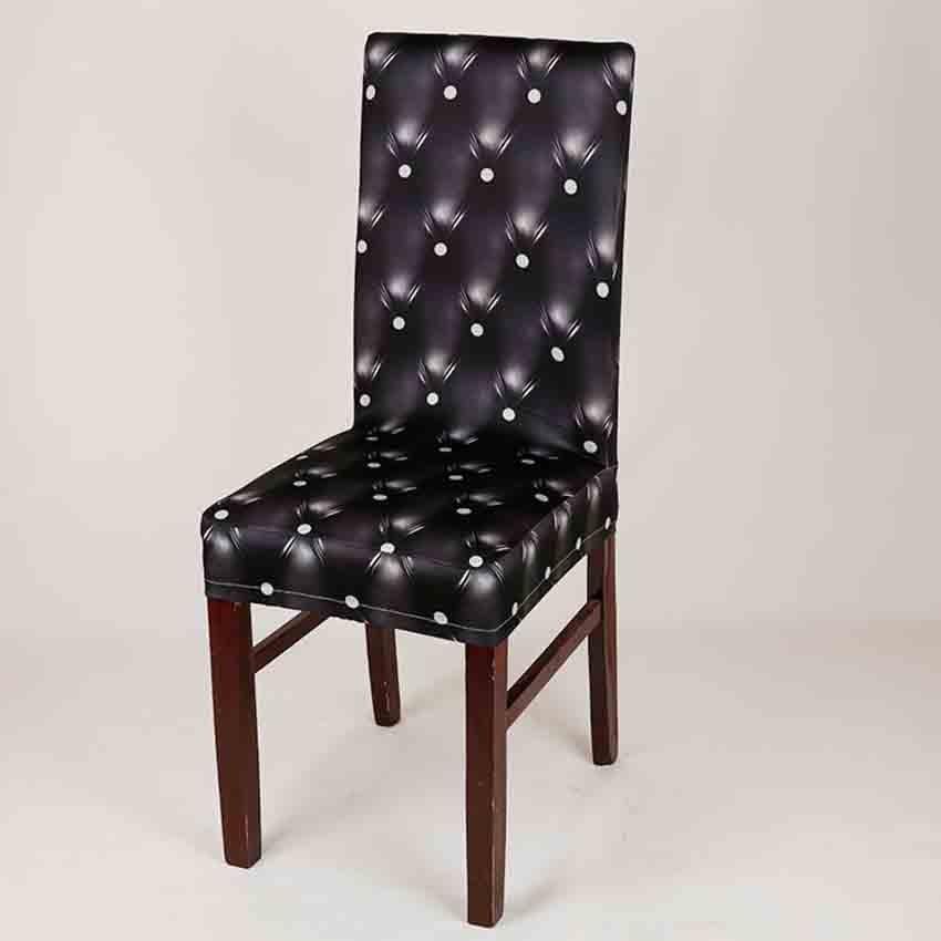 New Elastic Spandex Fibre  Chair Cover For Wedding Banquet Hotel Antifouling Fiber Standard Office European Stretch Spandex Removable Washable Dining Chair Protector Slipcovers for Hotel Dining Room Ceremony Banquet Wedding Party Stevvex