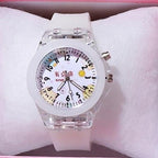 New Electronic Colour Light Source Fashion Cute Childrens Watch Kids Digital Sport Watch For Boys Girls Kid Electronic Functional Cute Outdoor Watches With LED Luminous Design