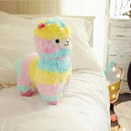 New Elegance 25cm Colorful Alpaca Plush Doll Baby Cute Animal Doll Soft Cotton stuffed doll Home Soft Toys Sleeping Mate Stuffed Plush Toys Stevvex