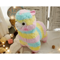 New Elegance 25cm Colorful Alpaca Plush Doll Baby Cute Animal Doll Soft Cotton stuffed doll Home Soft Toys Sleeping Mate Stuffed Plush Toys Stevvex