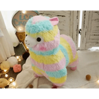 New Elegance 25cm Colorful Alpaca Plush Doll Baby Cute Animal Doll Soft Cotton stuffed doll Home Soft Toys Sleeping Mate Stuffed Plush Toys Stevvex