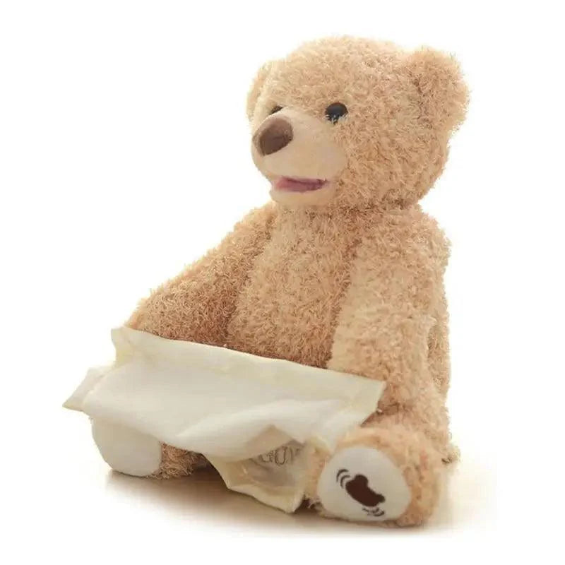 New Elegance 33cm Bear Plush Toys Play  Lovely Stuffed Animals Electric Music Bear Toys For Girls Cute Kids Christmas Birthday Gift Stevvex