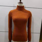 New Elegance Autumn/Winter Knitted Jumper Tops Turtleneck Pullovers Casual Sweaters Women Shirt Long Sleeve Tight Sweater Girls Stevvex