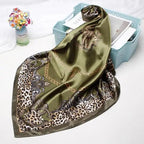 New Elegance Fashionable Scarves for Women Shawl Print Silk Satin Hijab Scarf Female Bandana 90*90cm Luxury Square Shawls Scarfs For Ladies Stevvex
