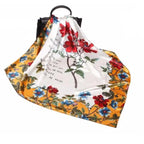 New Elegance Fashionable Scarves for Women Shawl Print Silk Satin Hijab Scarf Female Bandana 90*90cm Luxury Square Shawls Scarfs For Ladies Stevvex