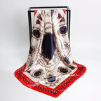 New Elegance Fashionable Scarves for Women Shawl Print Silk Satin Hijab Scarf Female Bandana 90*90cm Luxury Square Shawls Scarfs For Ladies Stevvex