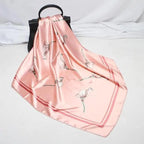 New Elegance Fashionable Scarves for Women Shawl Print Silk Satin Hijab Scarf Female Bandana 90*90cm Luxury Square Shawls Scarfs For Ladies Stevvex