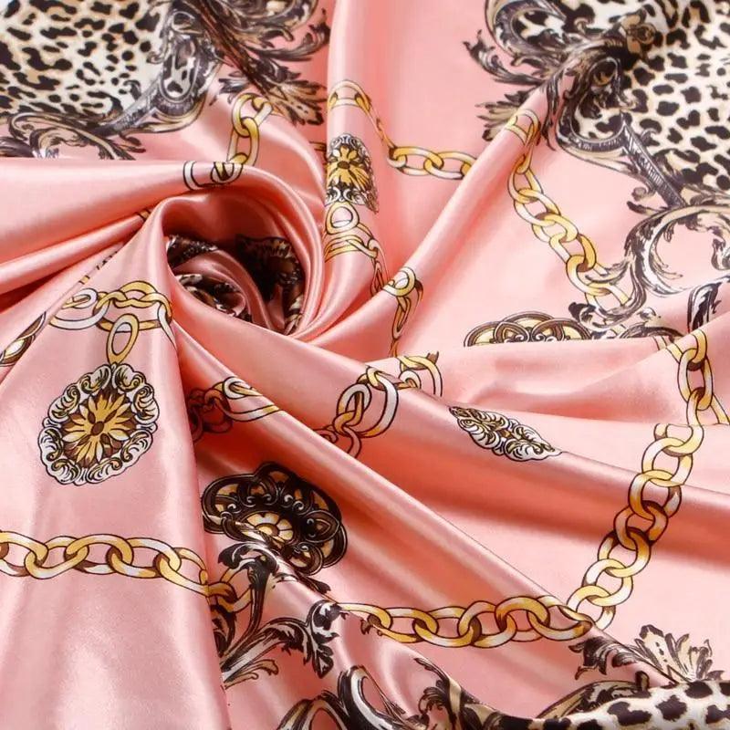 New Elegance Fashionable Scarves for Women Shawl Print Silk Satin Hijab Scarf Female Bandana 90*90cm Luxury Square Shawls Scarfs For Ladies Stevvex