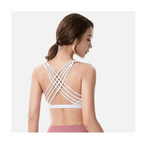 New Elegance Fitness Sports Bra for Women Push Up Wirefree Padded Crisscross Strappy Running Gym Training Workout Yoga Underwear Crop Tops Stevvex